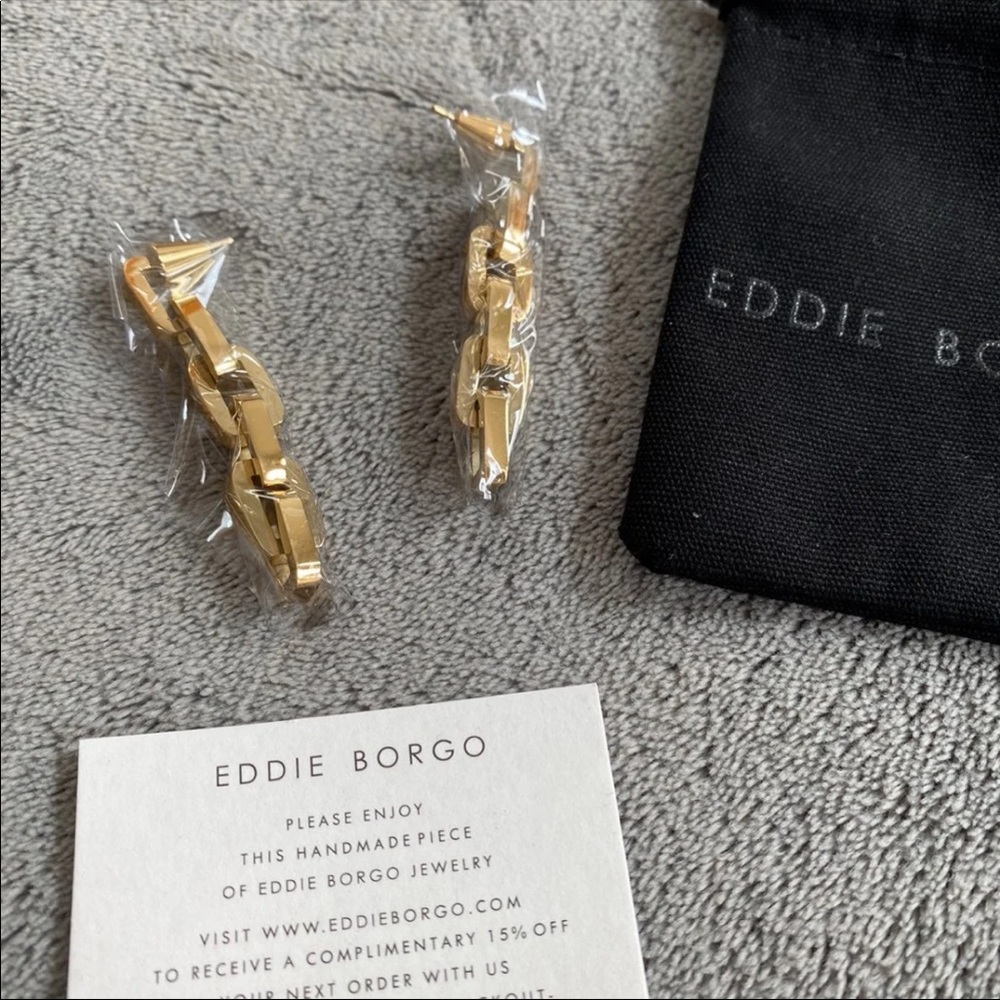 NWT Eddie Borgo Supra Link Earrings - Picture 2 of 4